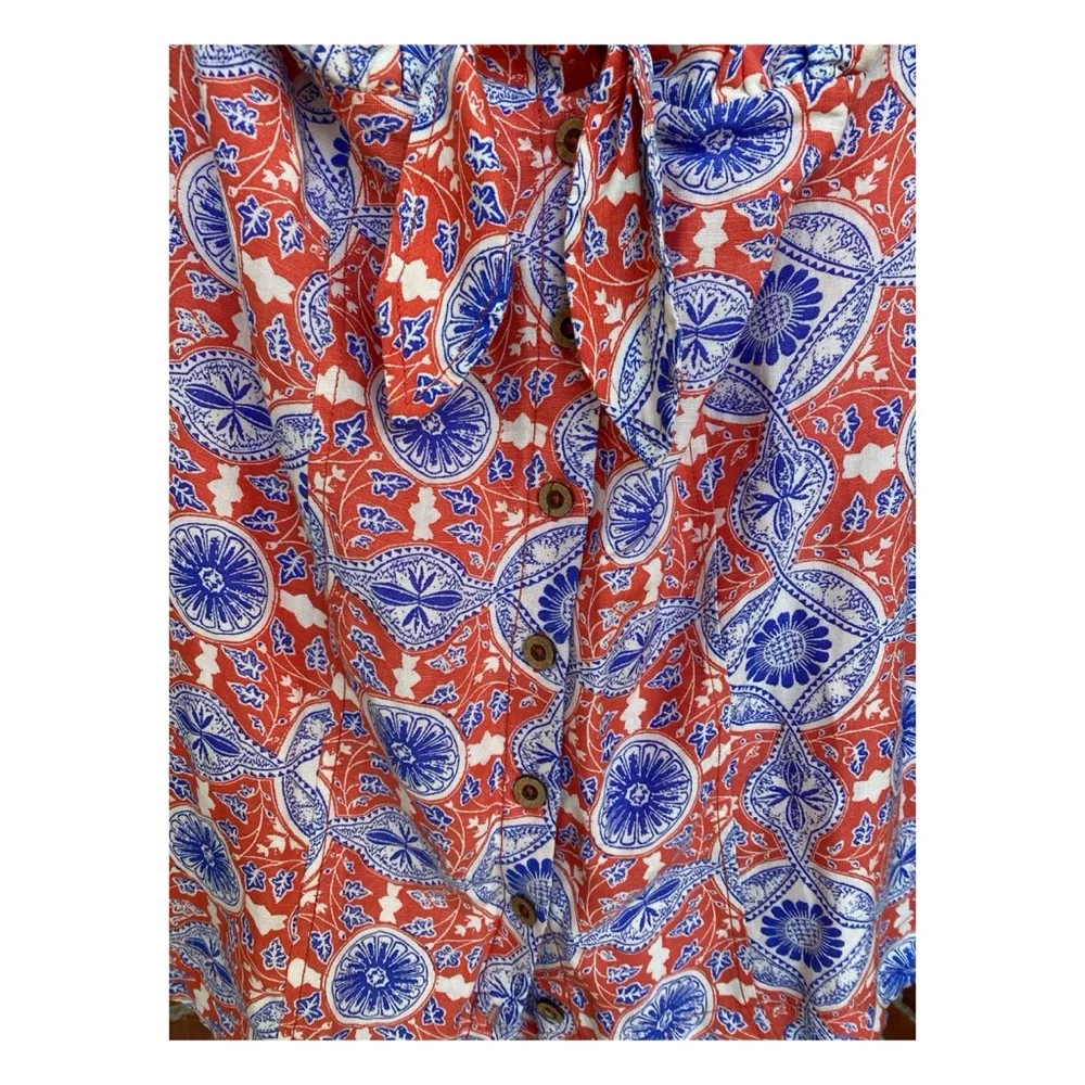 NWOT Anthropologie Maeve Buttondown Halter Mini Dress  Size Small - Picture 8 of 14